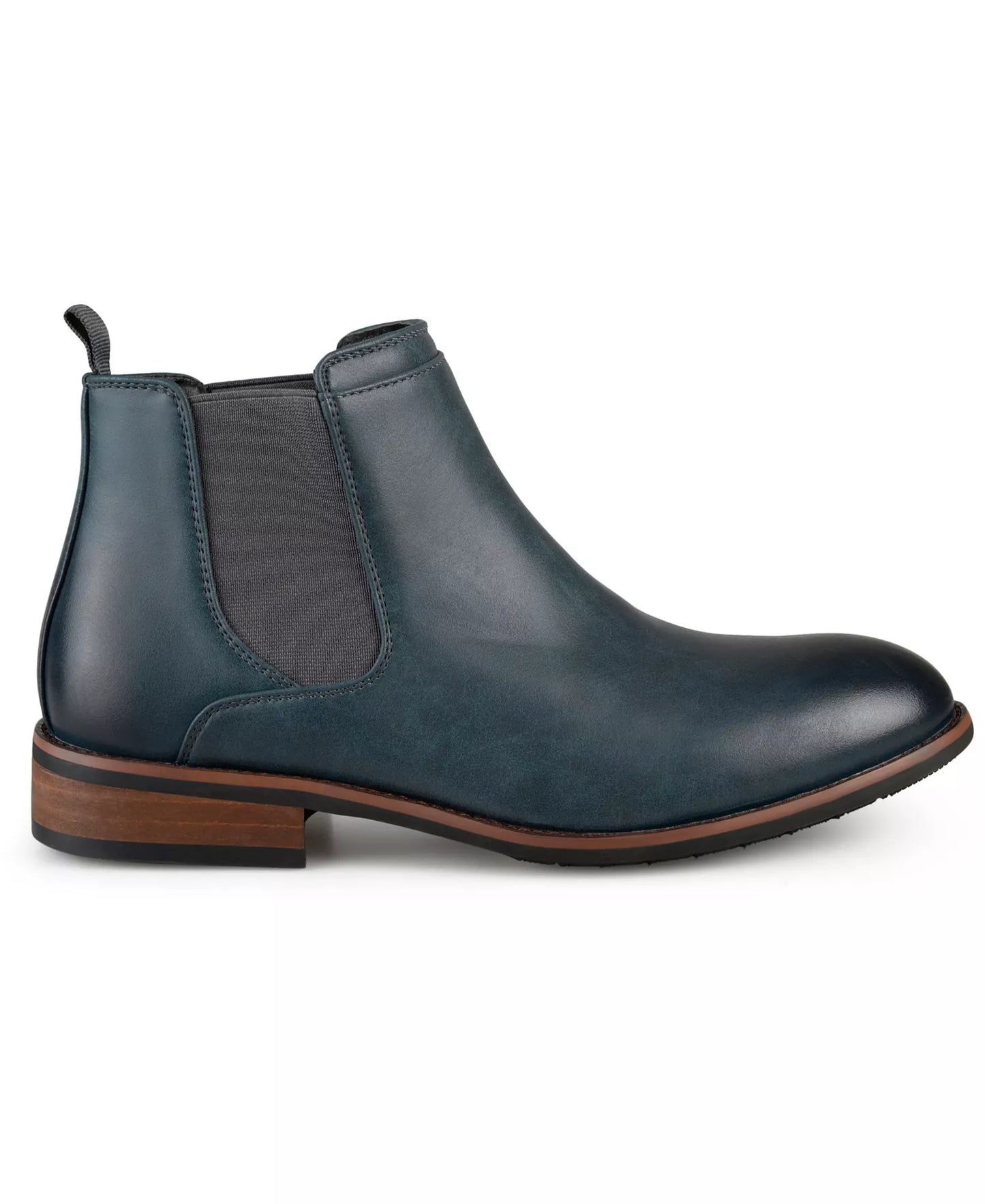 Vance Co Men's Landon Dress Boots  Navy Size 7.5W