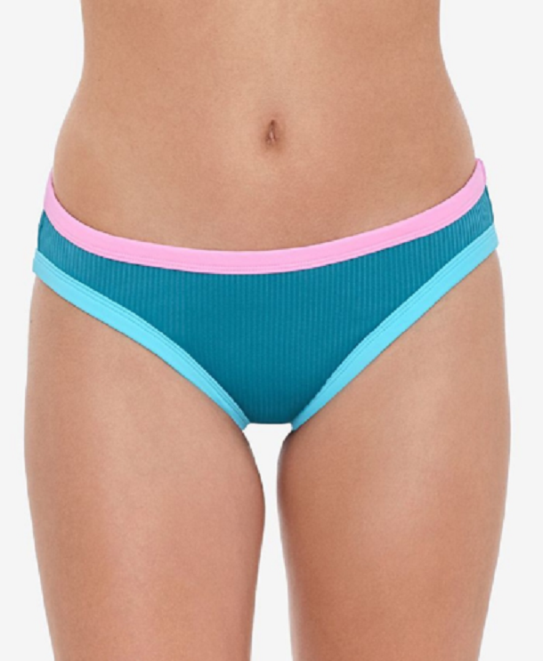 Salt Cove Juniors Not What It Seams Hipster Bikini Bottom  Color Blue Multi Size XL