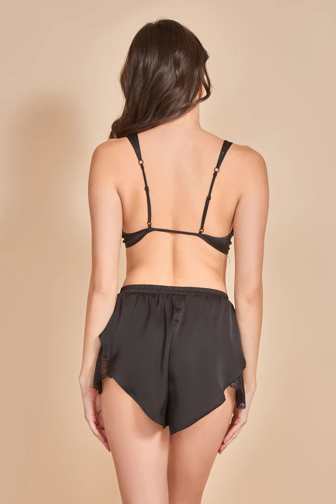 Hauty Women's 2 Piece Slipping Away Bra Set  Black Size S