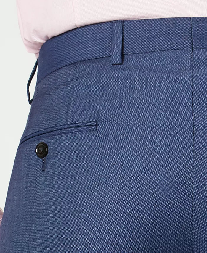 Lauren Ralph Lauren Men's Classic-Fit UltraFlex Stretch Suit Pants  Blue Birdseye W32xL30