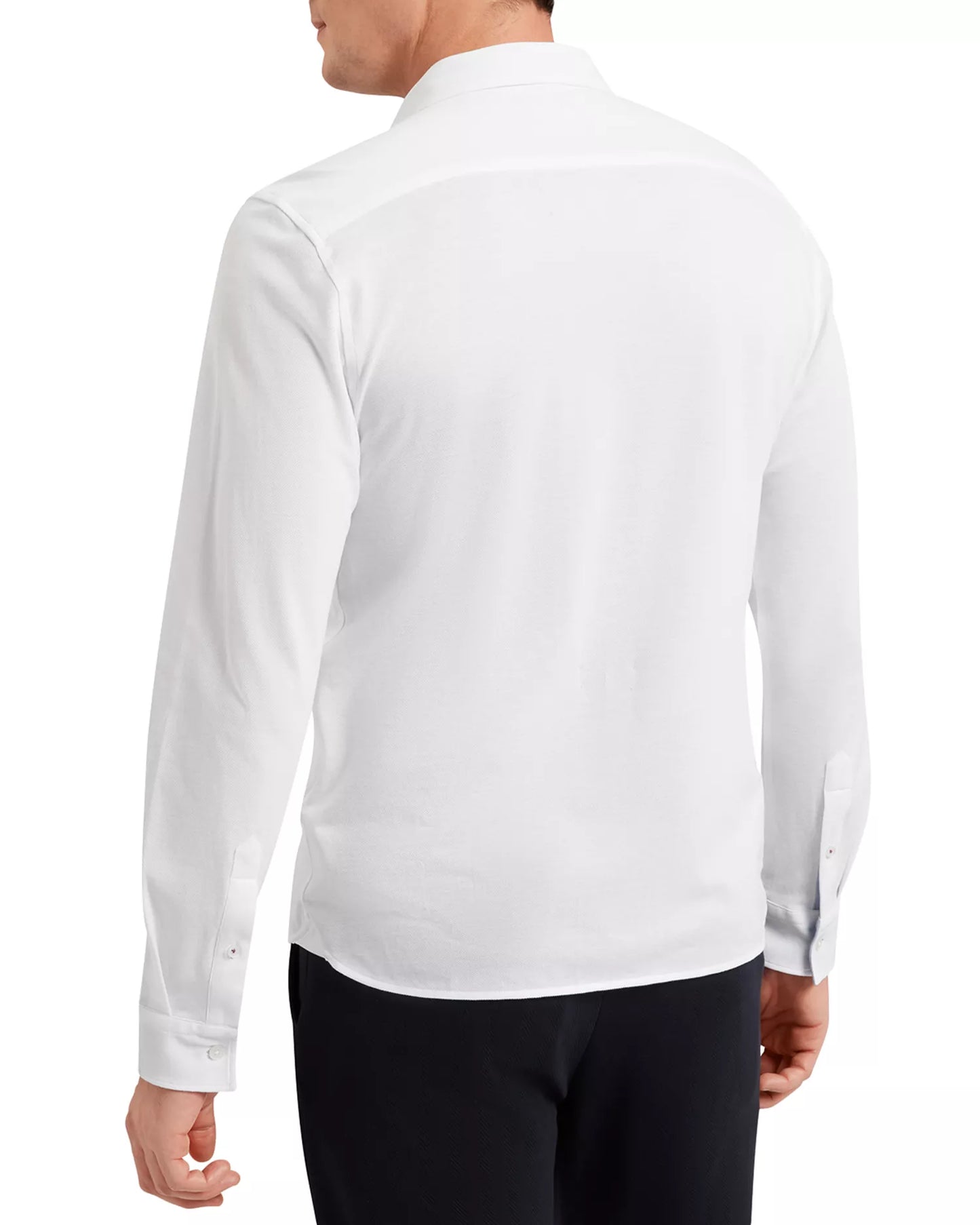 Ted Baker Men's Regular-Fit Cotton Lyocell Shirt  White Size 3/M