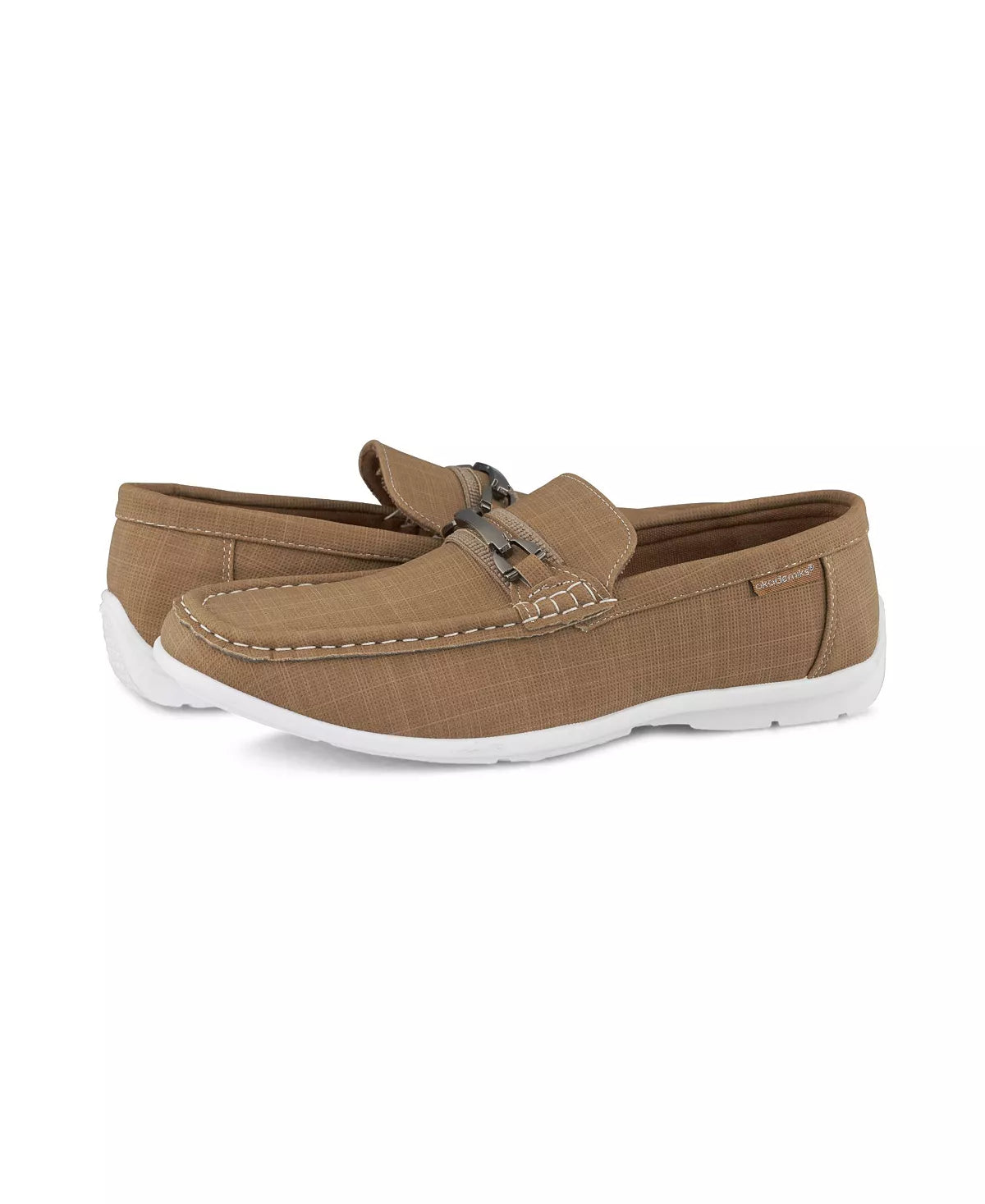 AKADEMIKS Men's Moccasin Loafers  Tan Size 10