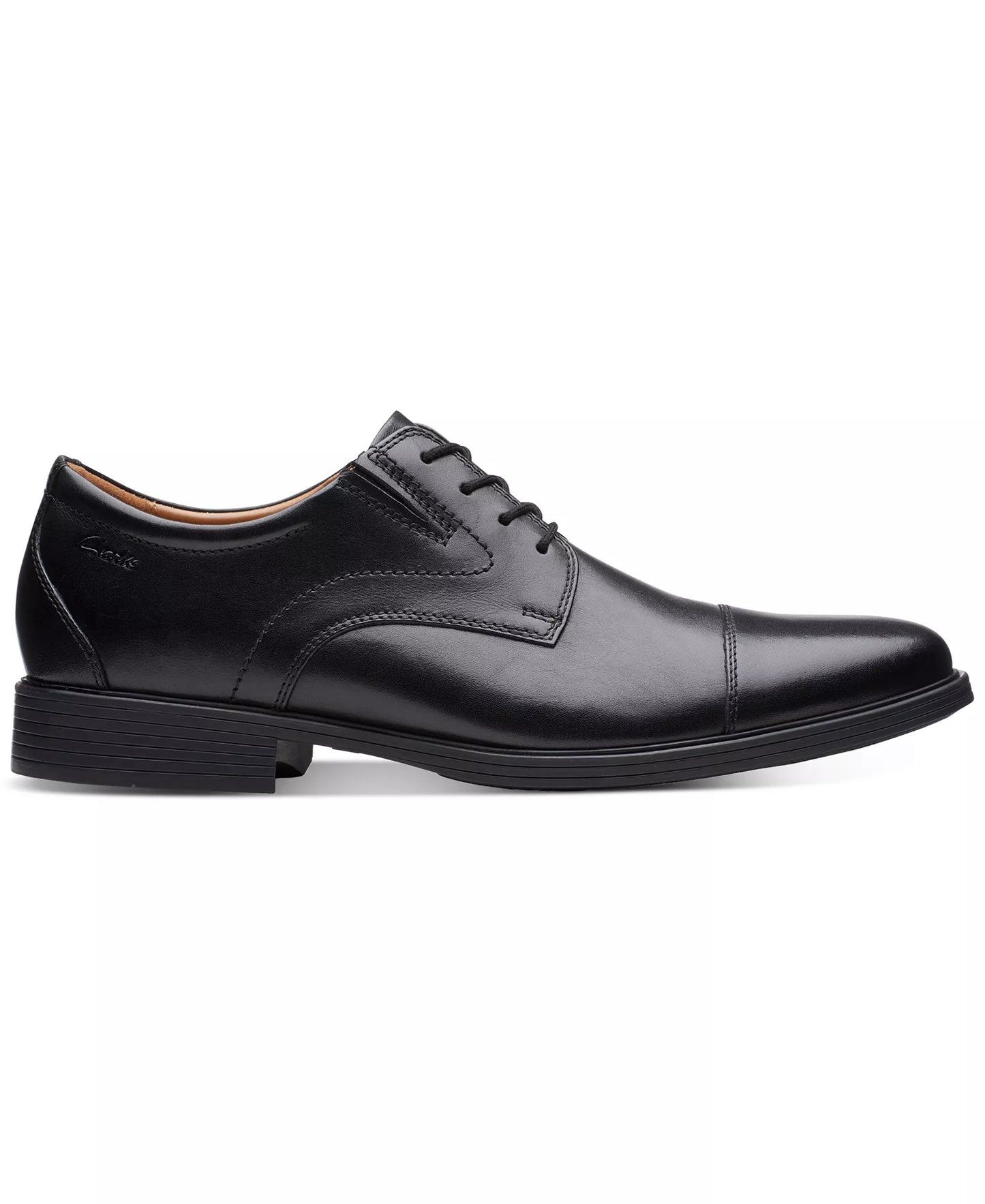 Clarks Men's Whiddon Cap-Toe Oxfords  Black Size 11.5