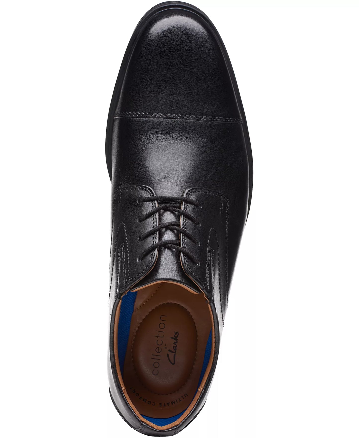 Clarks Men's Whiddon Cap-Toe Oxfords  Black Size 11.5