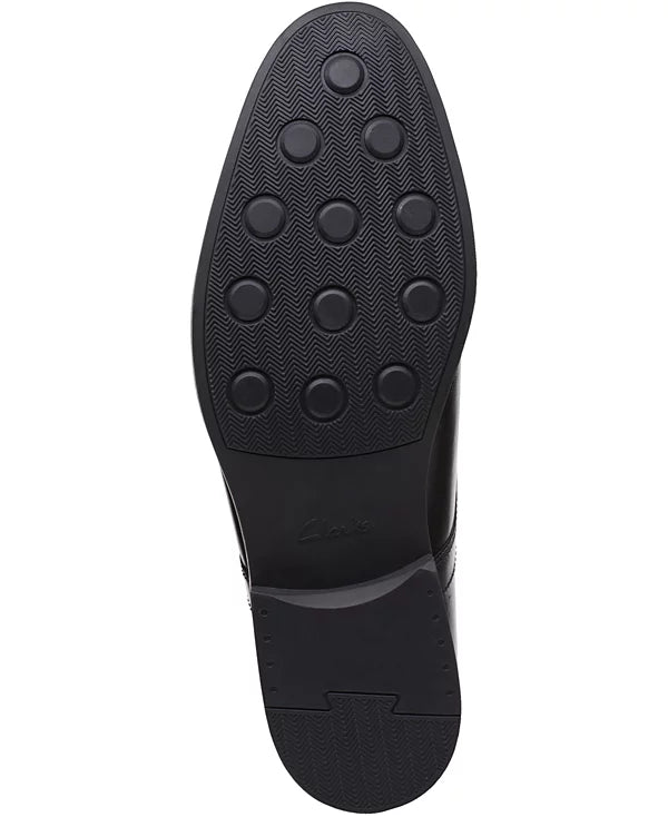 Clarks Men's Whiddon Cap-Toe Oxfords  Black Size 7