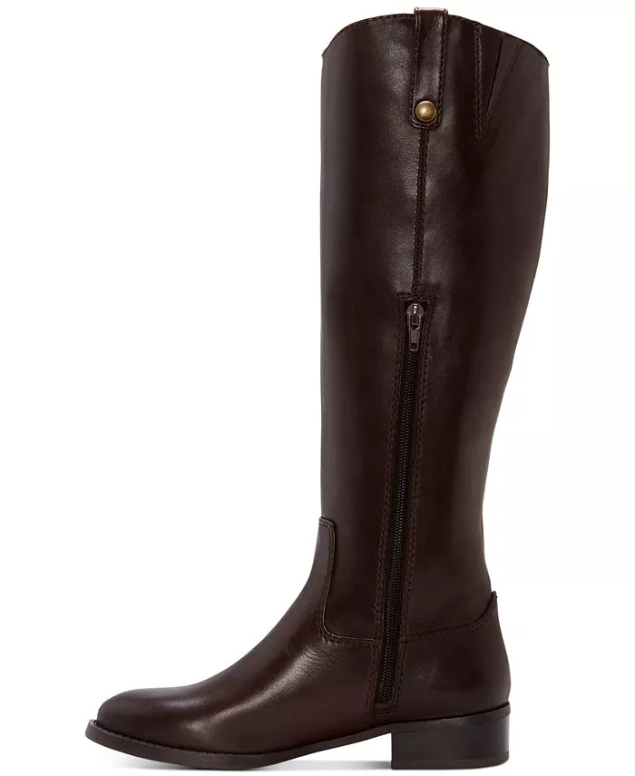 INC International Concepts Fawne Leather Closed Toe Boots  Color Chocolate Size 6M