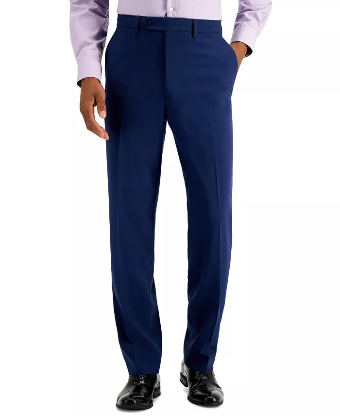 Nautica Men's Modern-Fit Bi-Stretch 2-Pc Suit  Color Blue Solid Size 46R 40 Waist