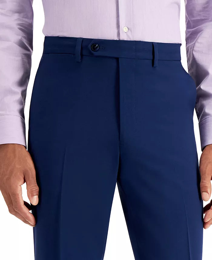 Nautica Men's Modern-Fit Bi-Stretch 2-Pc Suit  Color Blue Solid Size 46R 40 Waist
