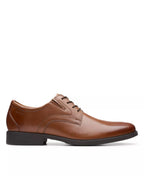 Clarks Men's Whiddon Plain Oxfords  Dark Tan Light Size 11W