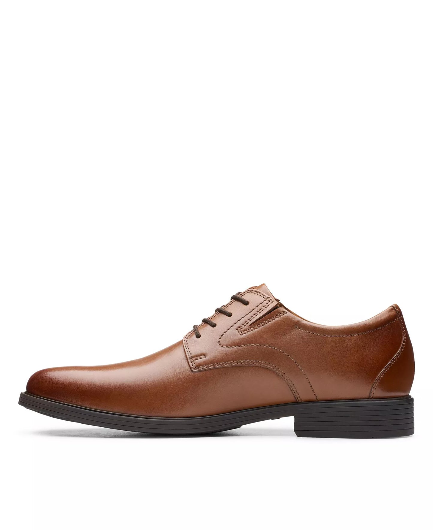 Clarks Men's Whiddon Plain Oxfords  Dark Tan Light Size 11