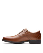 Clarks Men's Whiddon Plain Oxfords  Dark Tan Light Size 10