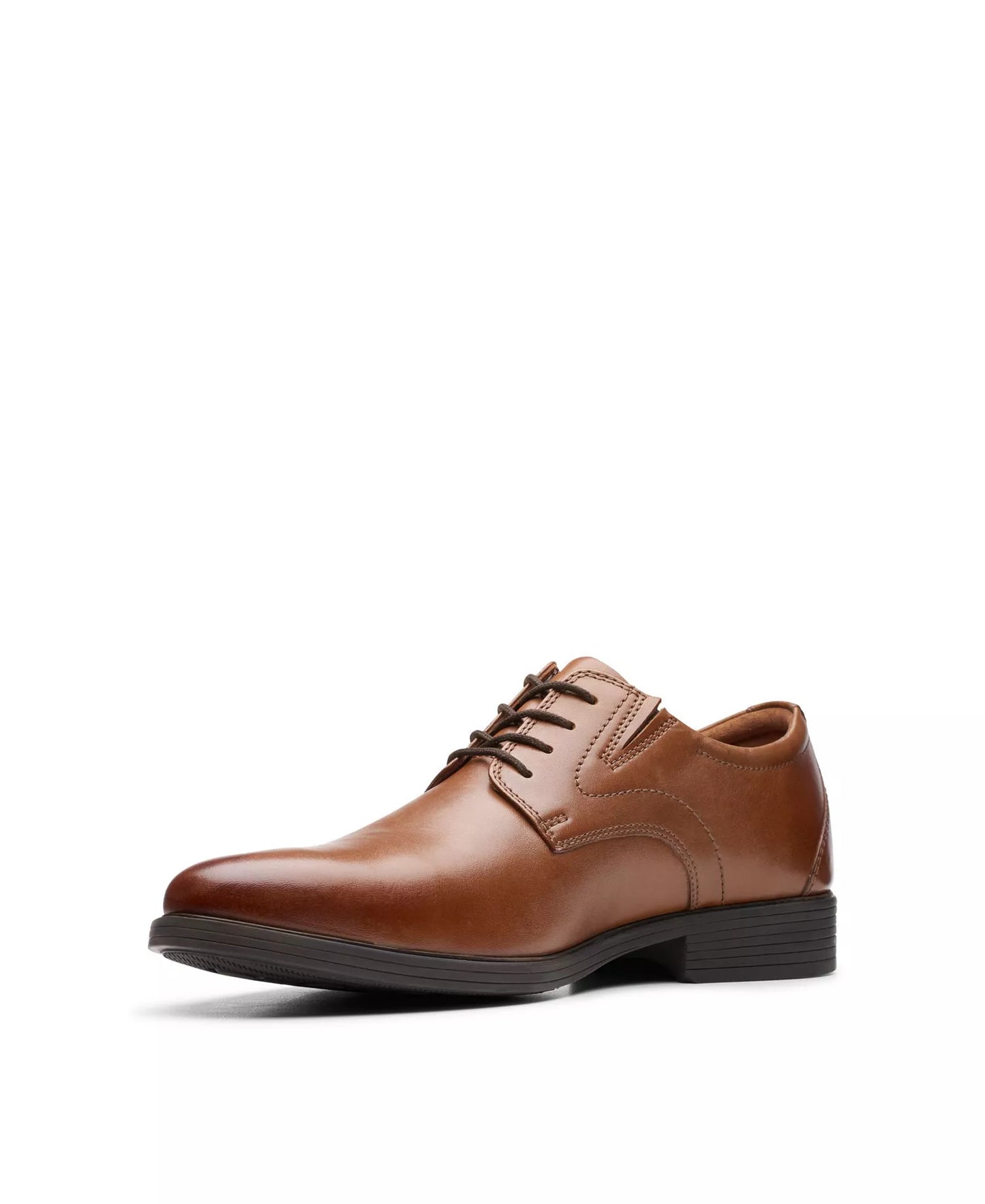Clarks Men's Whiddon Plain Oxfords  Dark Tan Light Size 11