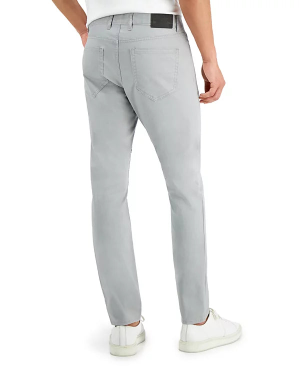 Michael Kors Men's Parker Slim-Fit Stretch Pants Rock Grey W34xL30