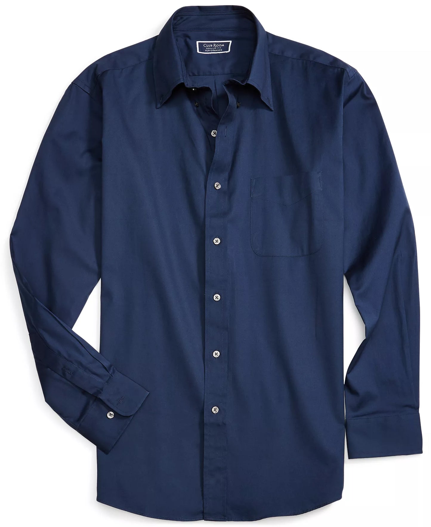 Club Room Men's Regular Fit Pinpoint Dress Shirt  Deep Ocean 15 34/35