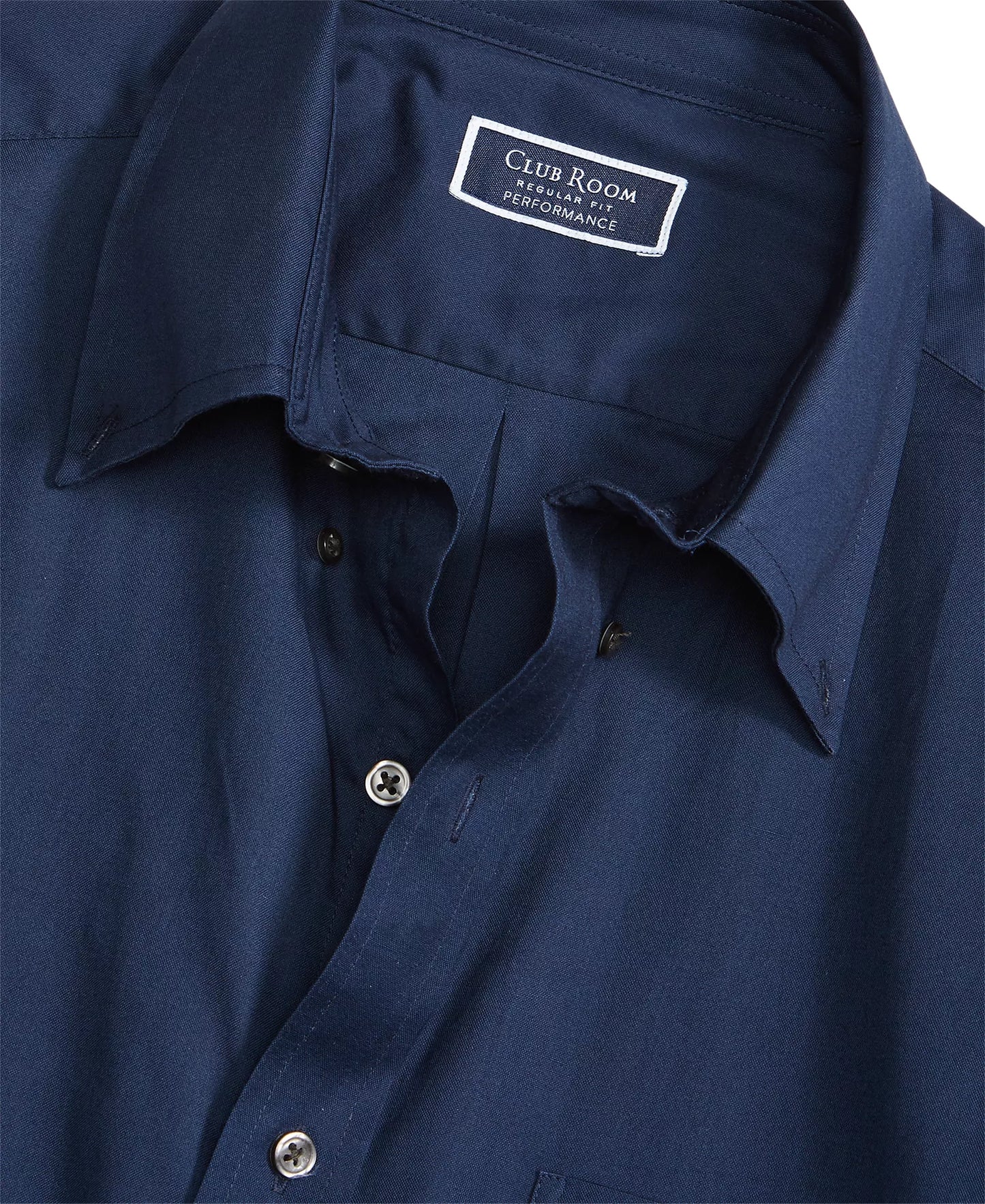 Club Room Men's Regular Fit Pinpoint Dress Shirt  Deep Ocean 15 34/35