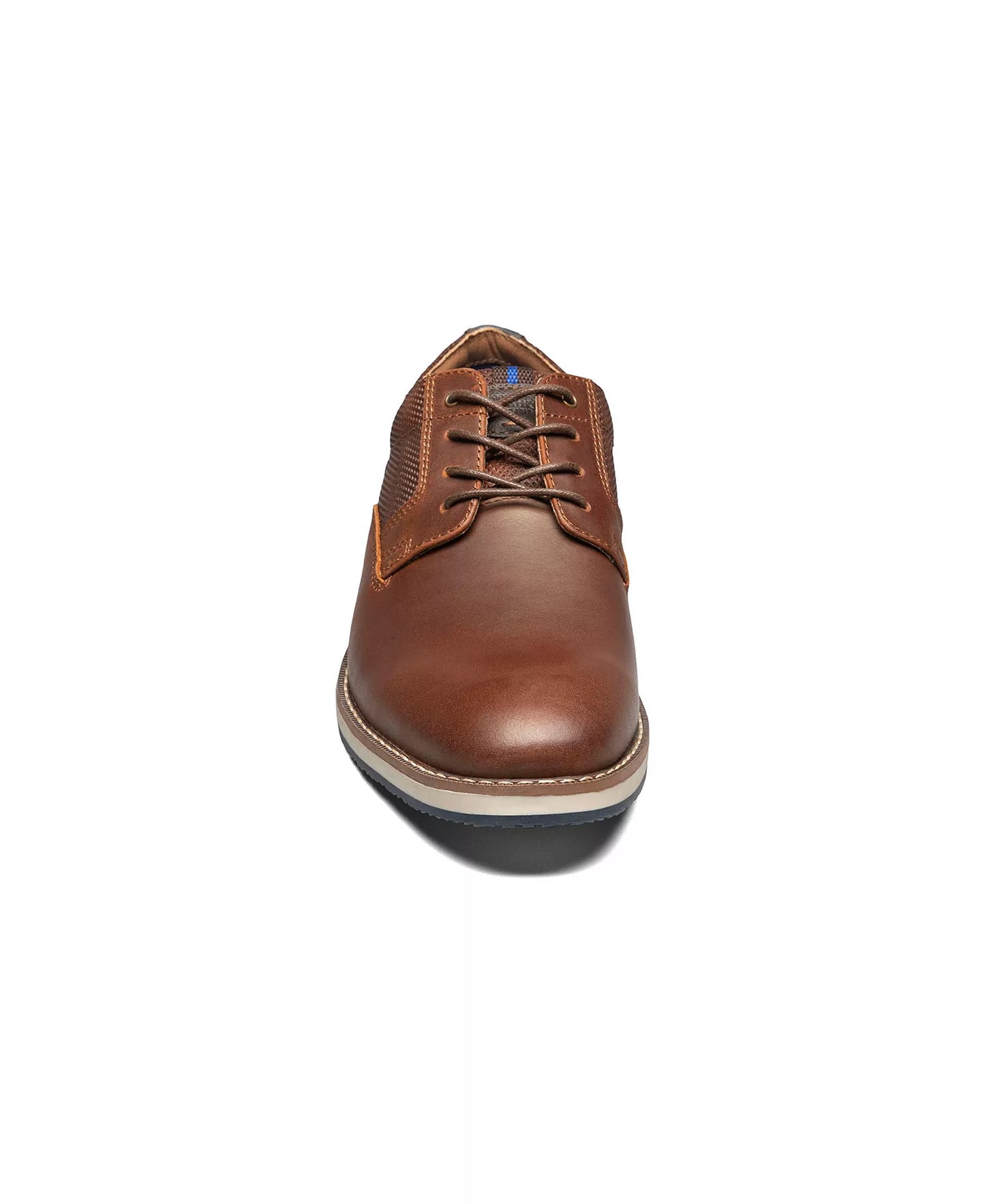 Nunn Bush Men's Circuit Plain Toe Lace-Up Oxfords  Brandy Size 7