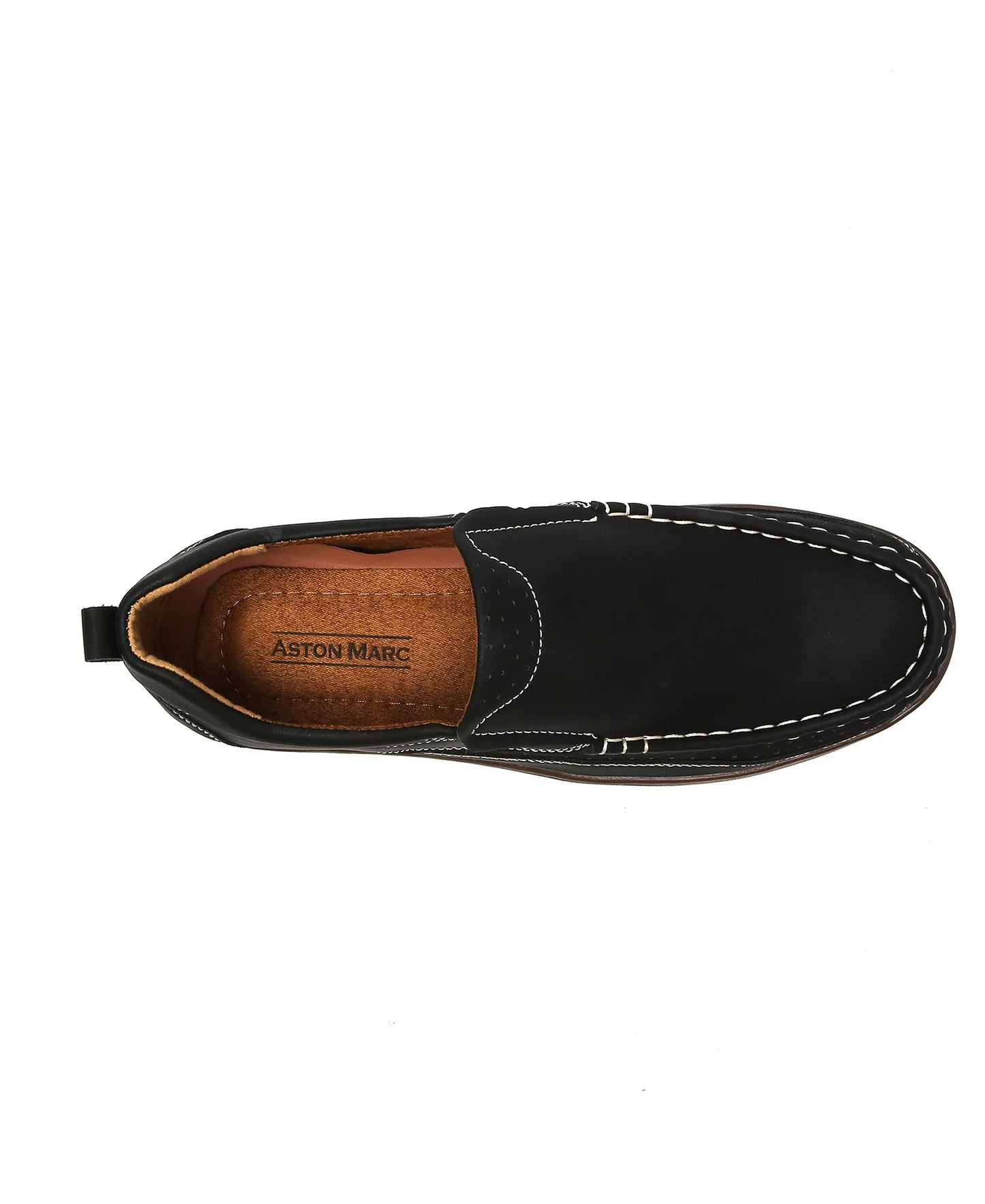 Aston Marc Men's Slip On Comfort Casual Shoes  Black Size 8