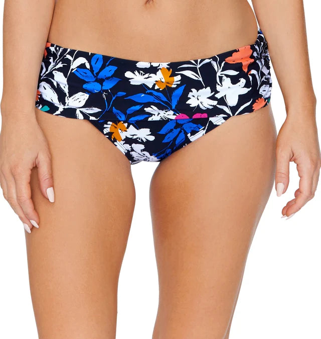 Island Escape Women's Tahiti Bikini Bottoms  Color Cali Bloom Multi Size 8