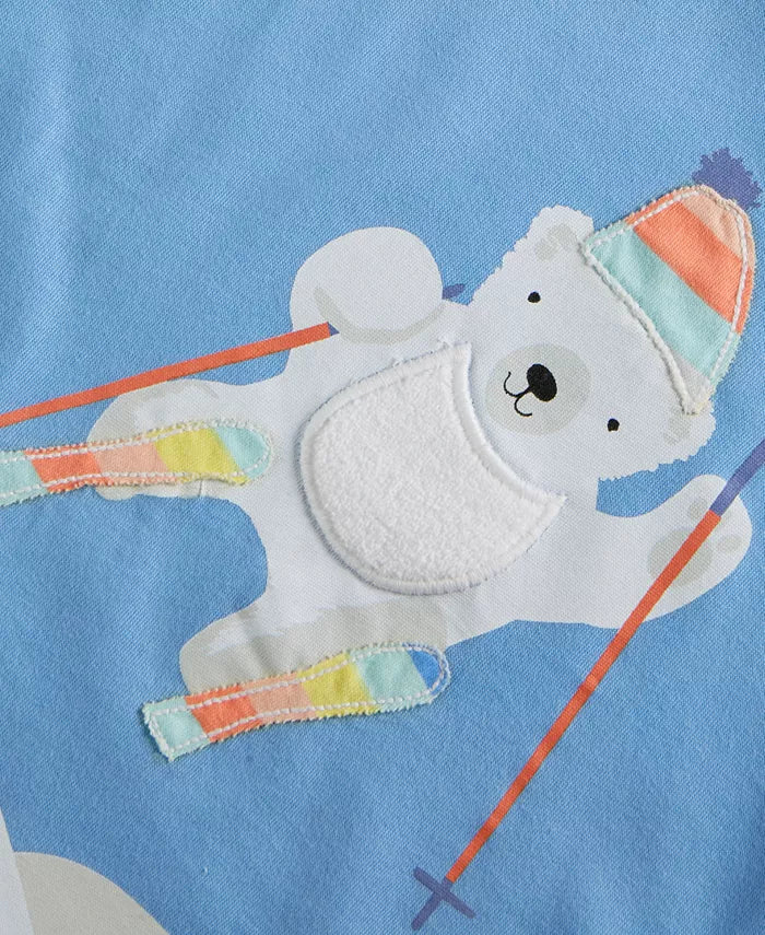 First Impressions Baby Boys Polar Bear Ski T-Shirt  Color Passion Blue Size 24 months