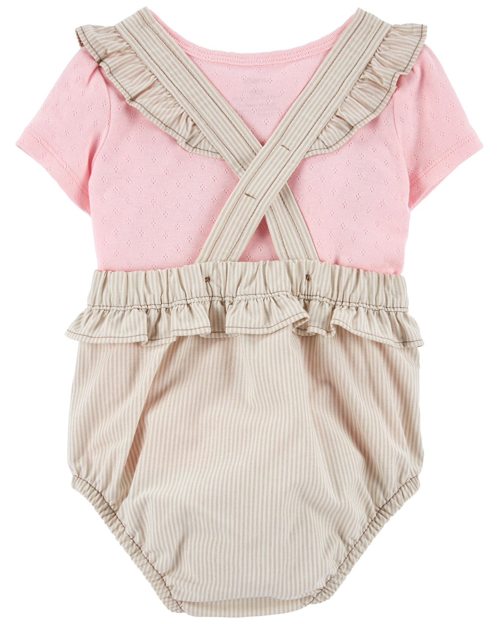 Carters Baby 2-Piece Bodysuit & Bubble Suit Set  Color Tan Size 18 months