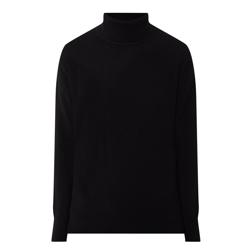 Theory Women's Karenia Turtleneck Cashmere Sweater  Color Black Size S