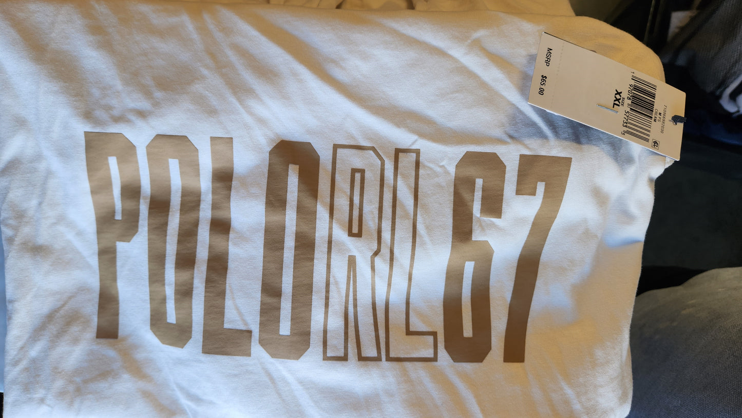Polo Ralph Lauren Men's RL67 Jersey T-Shirt  Ivory/Gold Size 2XL