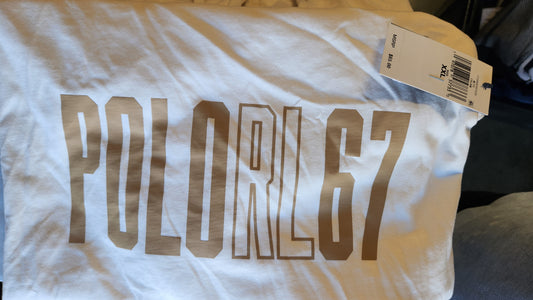 Polo Ralph Lauren Men's RL67 Jersey T-Shirt  Ivory/Gold Size 2XL