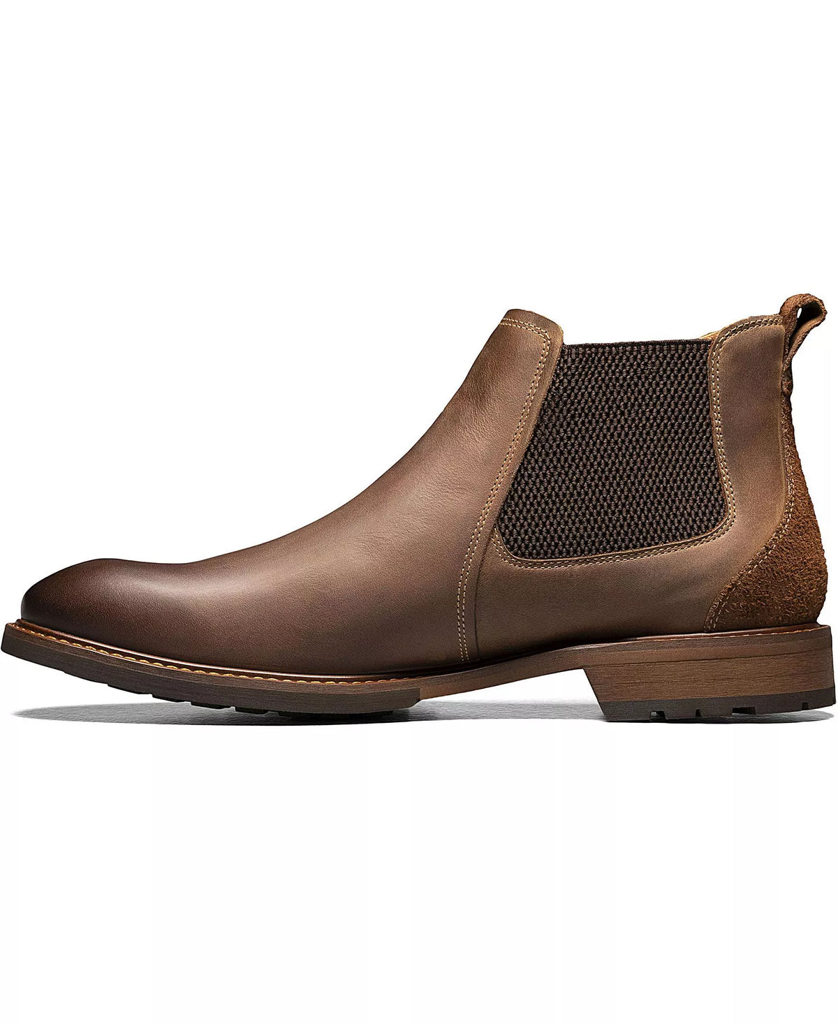 Florsheim Men's Chalet Plain Toe Gore Boots  Brown Crazy Horse Size 8