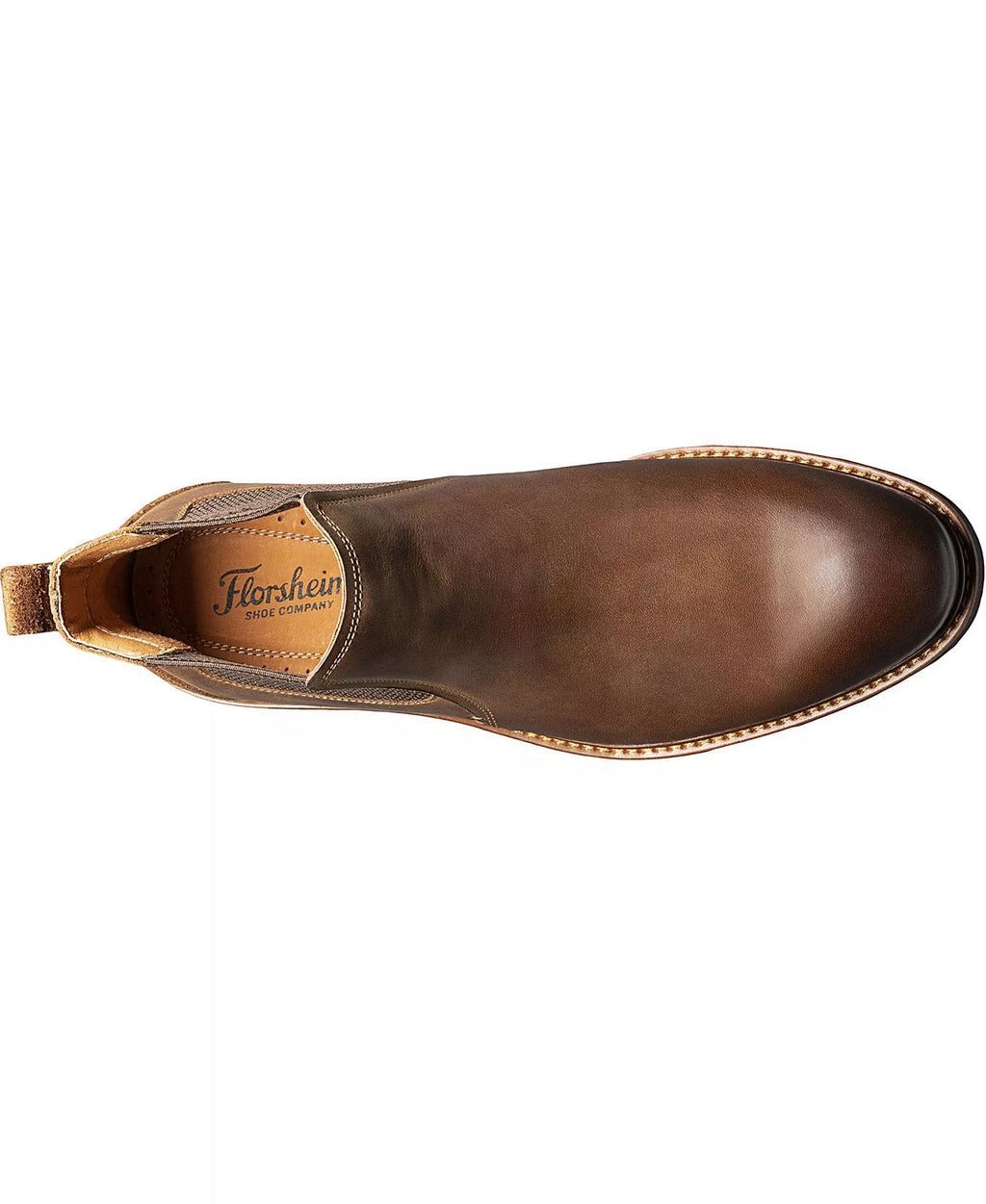 Florsheim Men's Chalet Plain Toe Gore Boots  Brown Crazy Horse Size 8