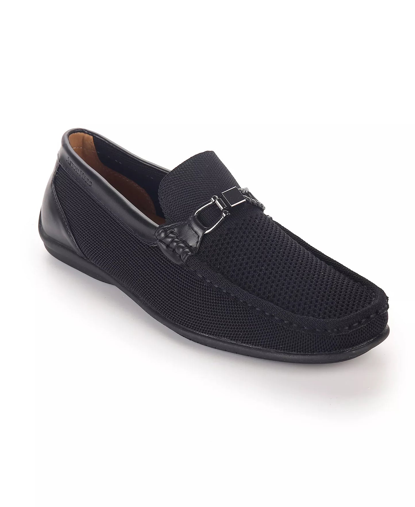 Aston Marc Men's Knit Driving Shoe Loafer  Black Size 12