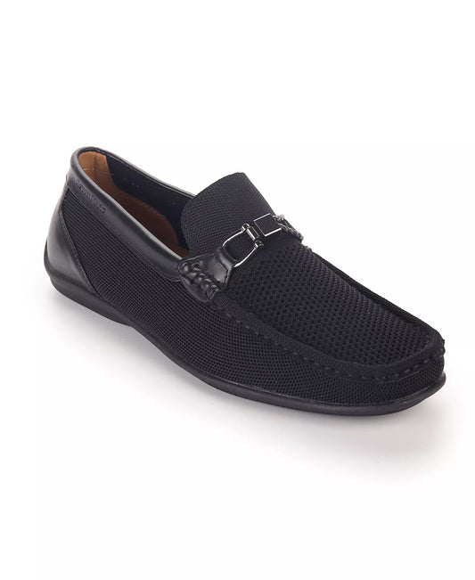 Aston Marc Men's Knit Driving Shoe Loafer  Black Size 12