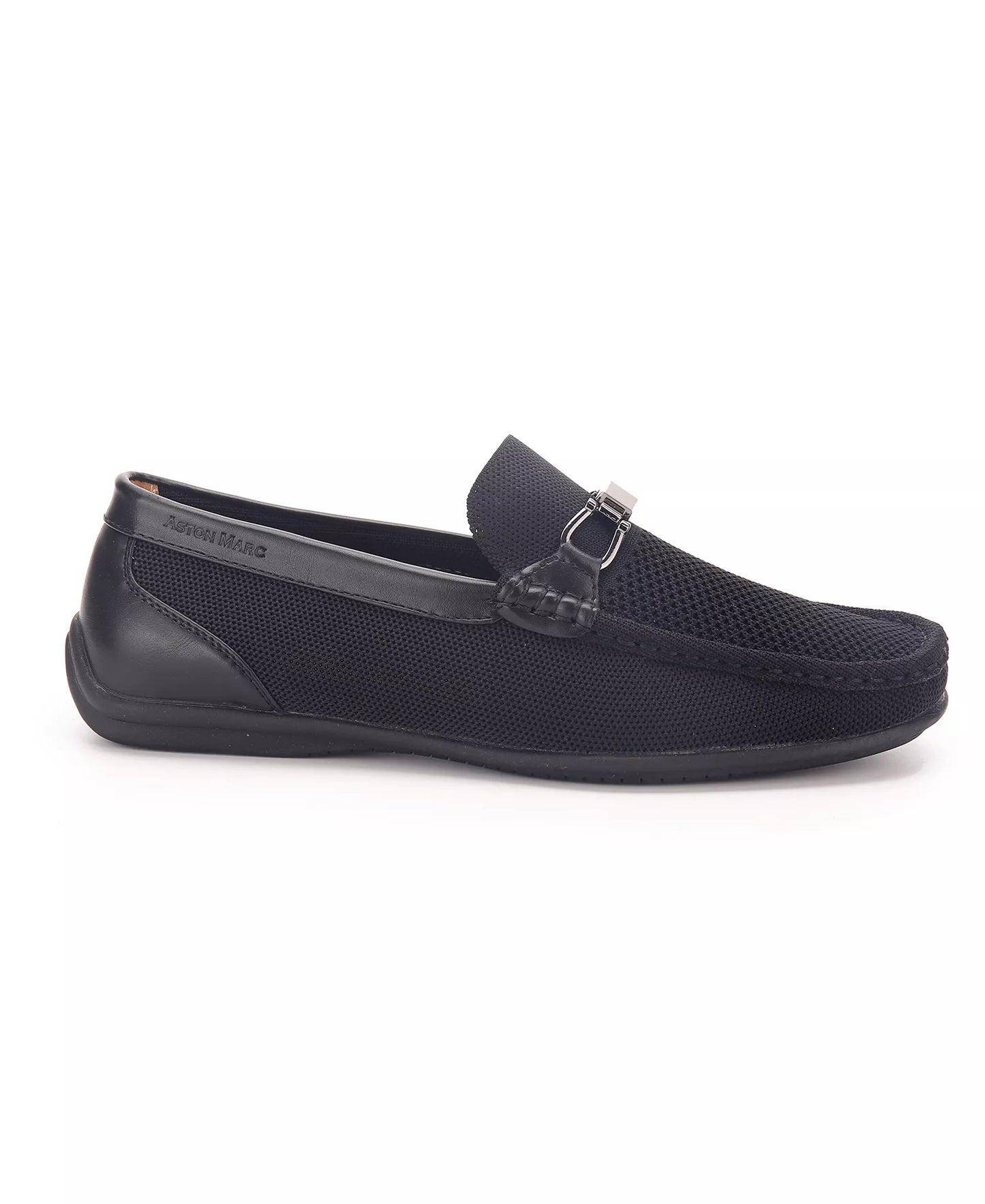 Aston Marc Men's Knit Driving Shoe Loafer  Black Size 12