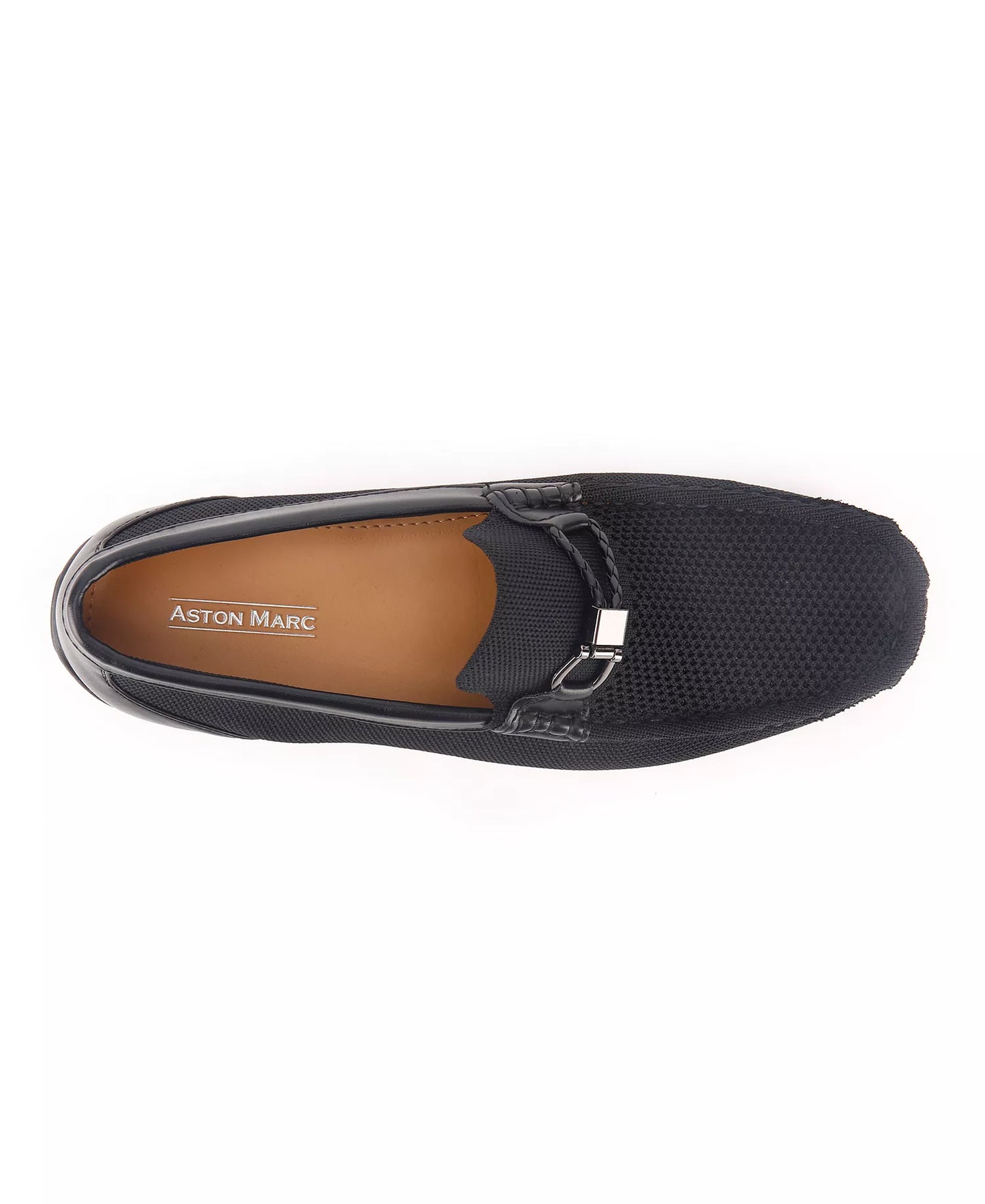 Aston Marc Men's Knit Driving Shoe Loafer  Black Size 12