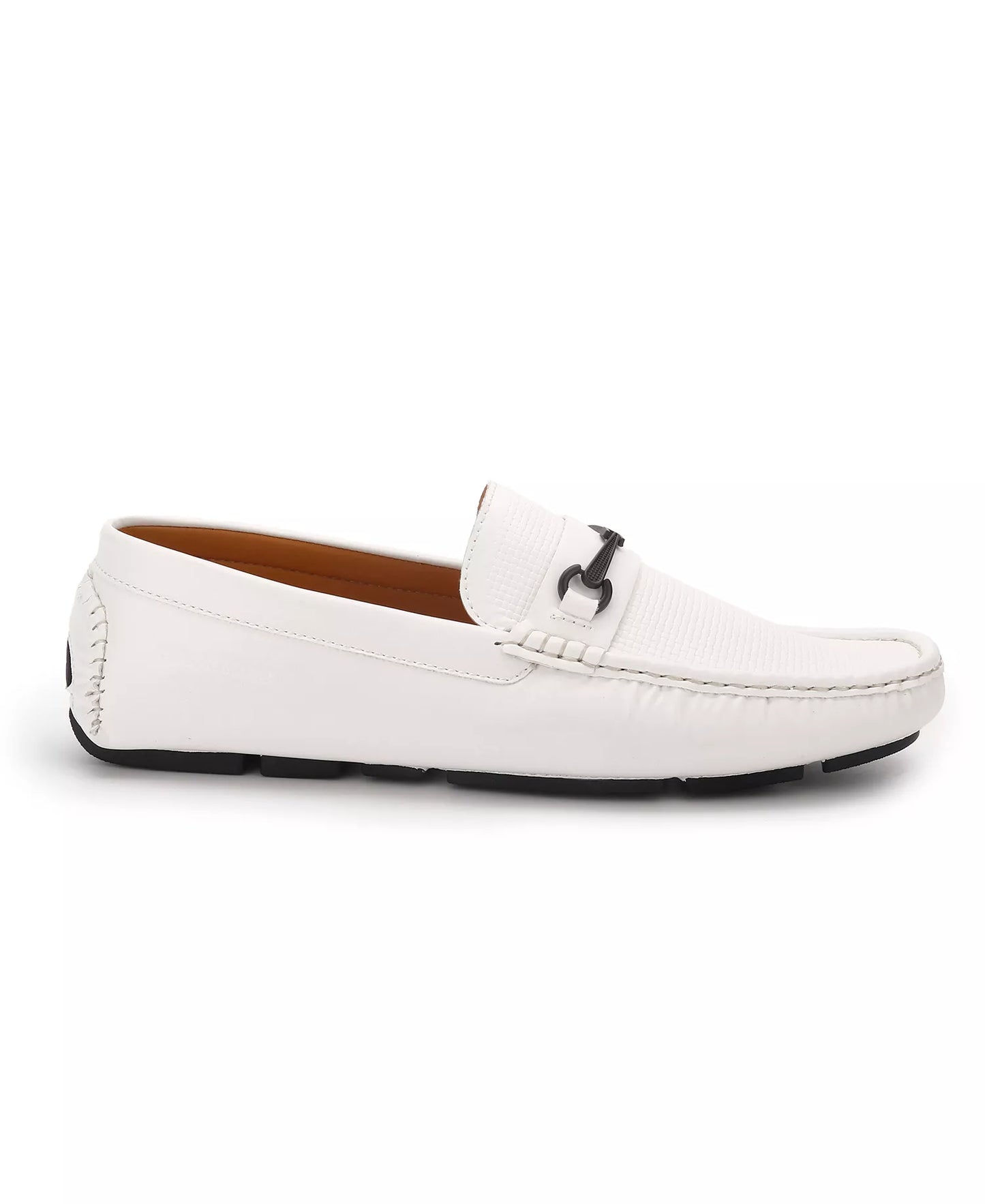 Aston Marc Men's Bit Driving Shoes  White Size 11