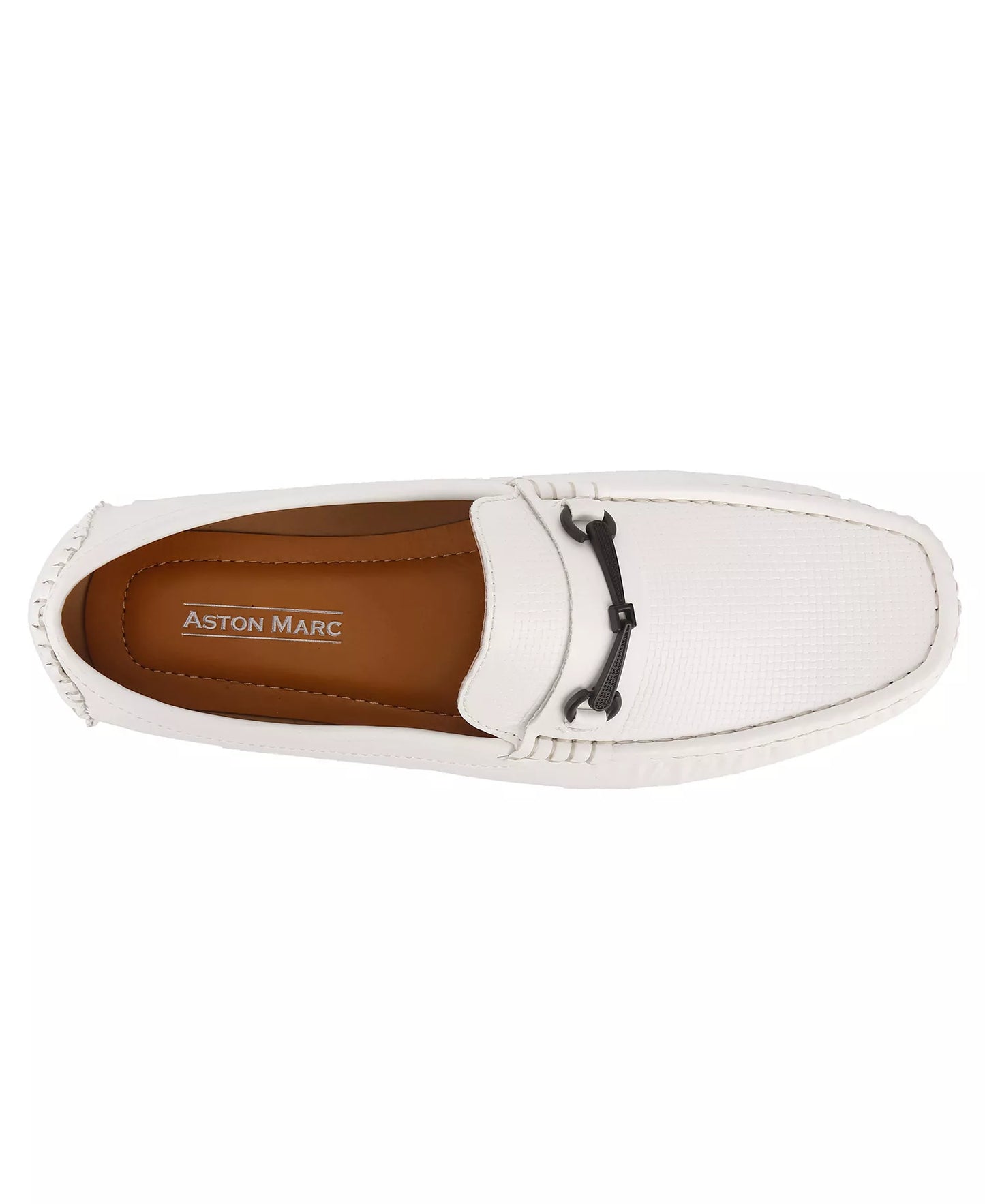 Aston Marc Men's Bit Driving Shoes  White Size 11