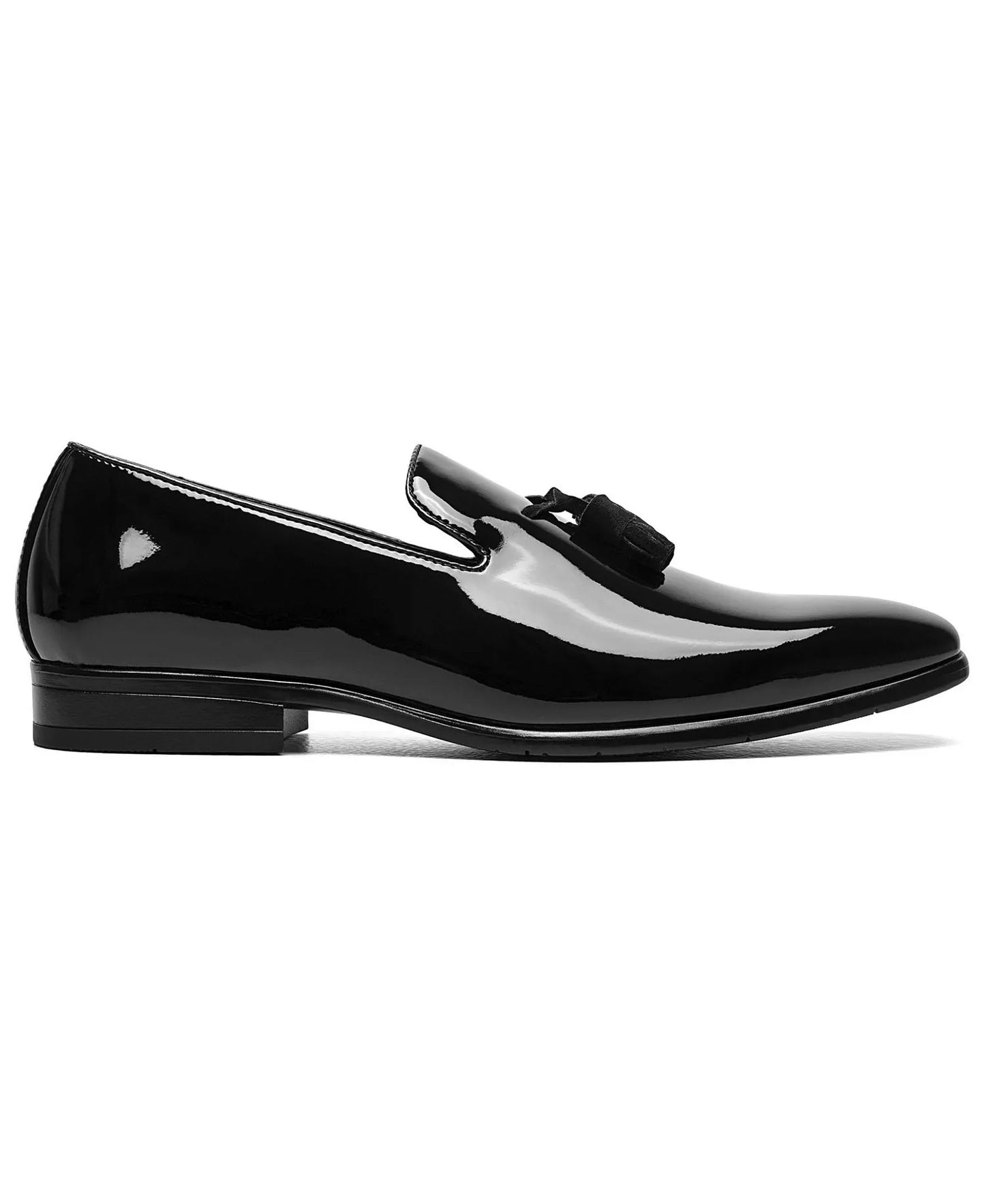 Stacy Adams Men's Phoenix Patent Leather Slip-on Loafer  Black Patent Size 7.5