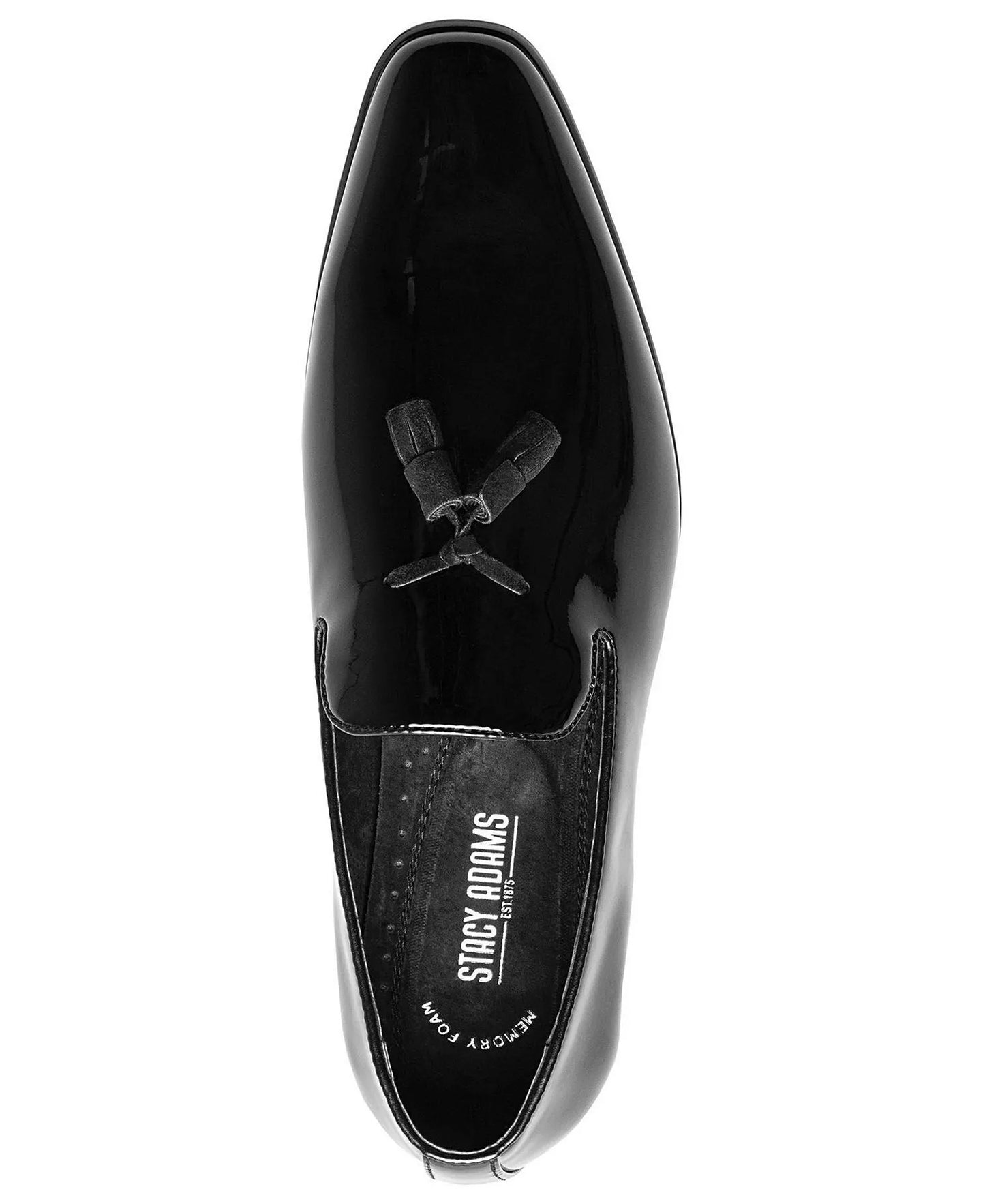 Stacy Adams Men's Phoenix Patent Leather Slip-on Loafer  Black Patent Size 7.5
