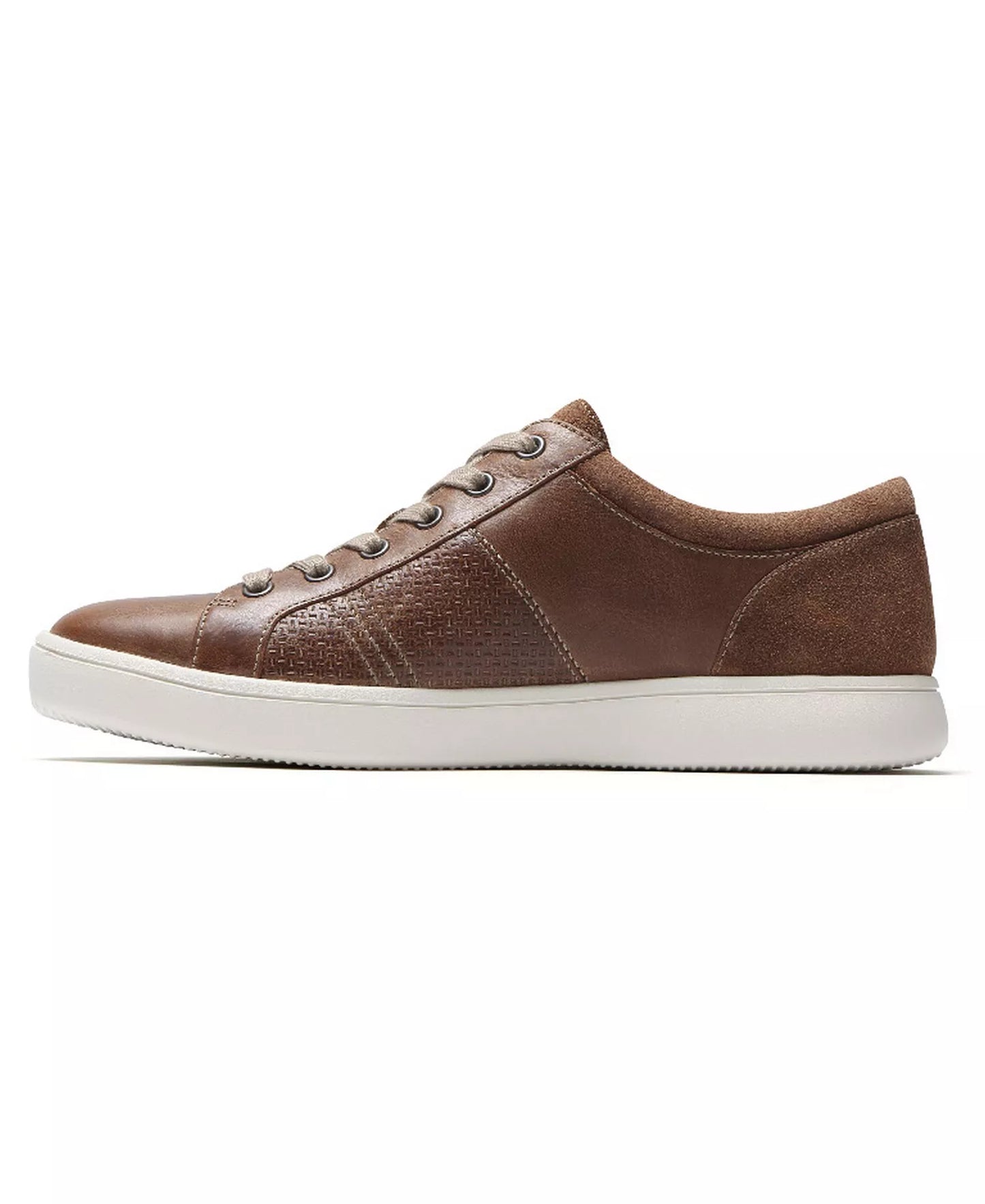 Rockport Men's Colle Tie Lace-Up Sneakers  Tan Size 14