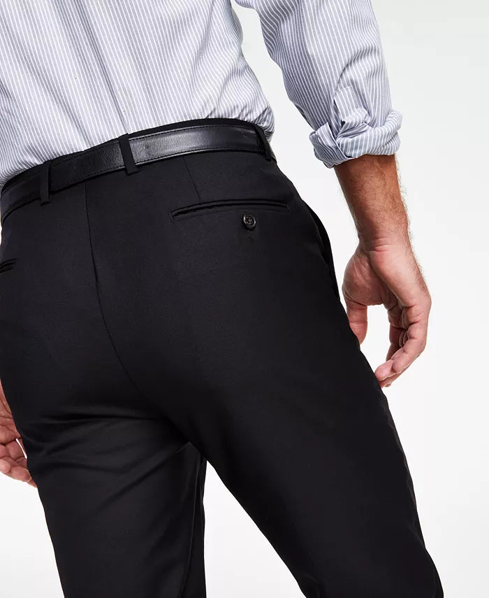 Lauren Ralph Lauren Men's Classic-Fit UltraFlex Stretch Pants  Black Solid W33xL32