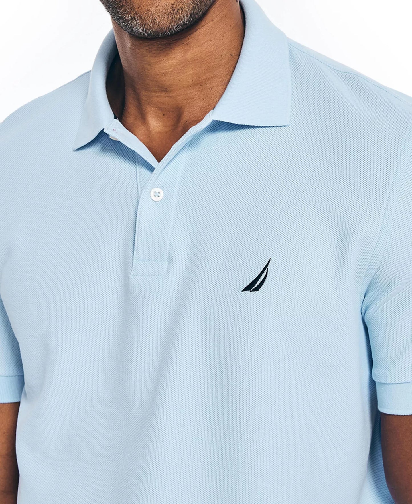 Nautica Men's Classic Performance Deck Polo Shirt  Noon Blue Size S Style K15101