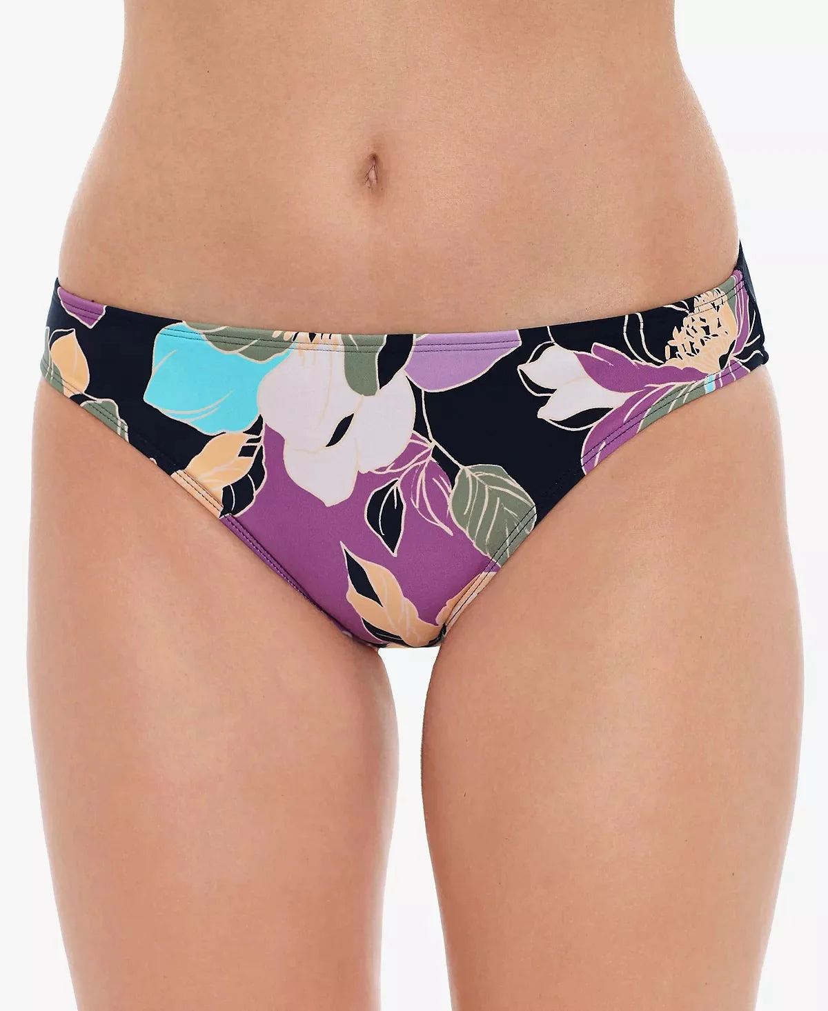 Salt Cove Juniors Midnight Bloom Hipster Bikini Bottoms  Color Black Multi Size M