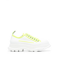 Alexander McQueen Chunky Tread Slick Canvas Sneakers  Color White Size EU 39C/US 8