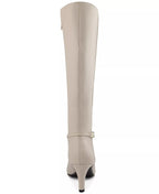 Karen Scott Women's Hanna Wide-Calf Dress Boots  Color Ivory Size 7M