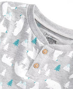 First Impressions Toddler Boys Polar Bear Party  Color Heather Sterling Size 3T