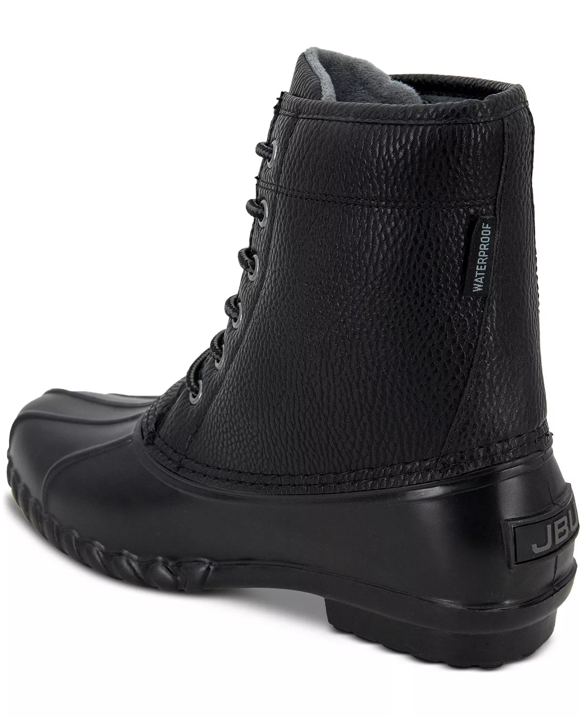 JBU by Jambu Men's Maine Waterproof Round Toe Lace-Up Duck Boot  Color Black Size 13