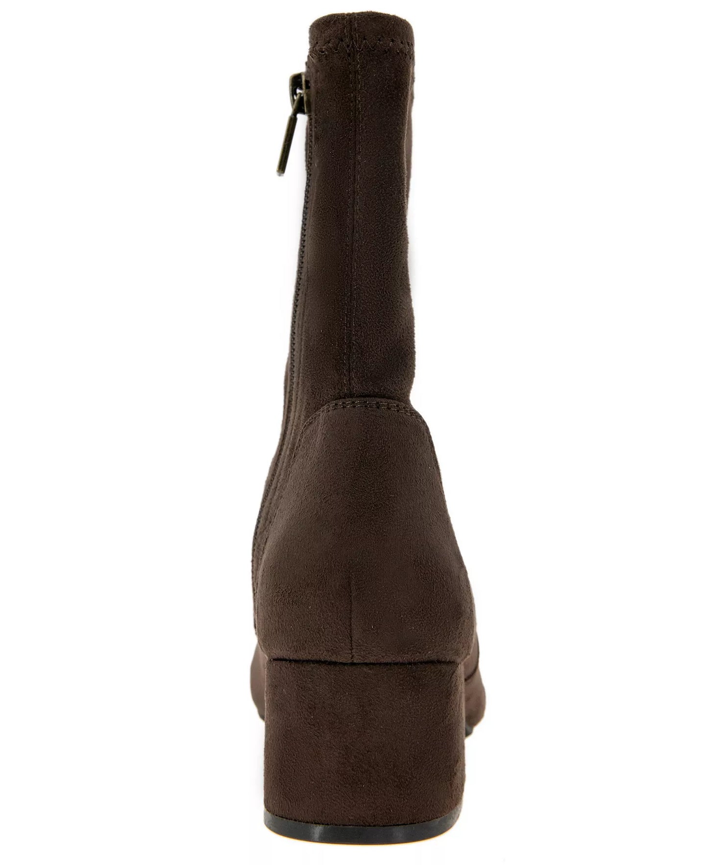Kenneth Cole Reaction Women's Road Stretch Block Heel Booties  Chocolate Size 9