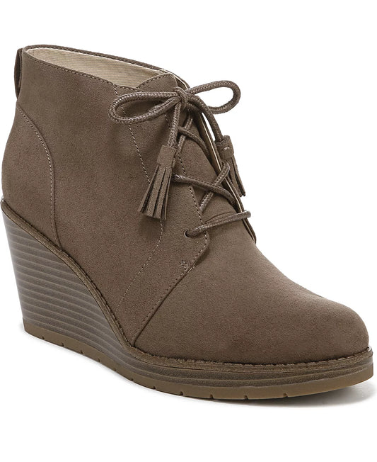 Dr. Scholl's Women's One Love Booties  Color Cocoa Brown Faux Suede Size 6.5M