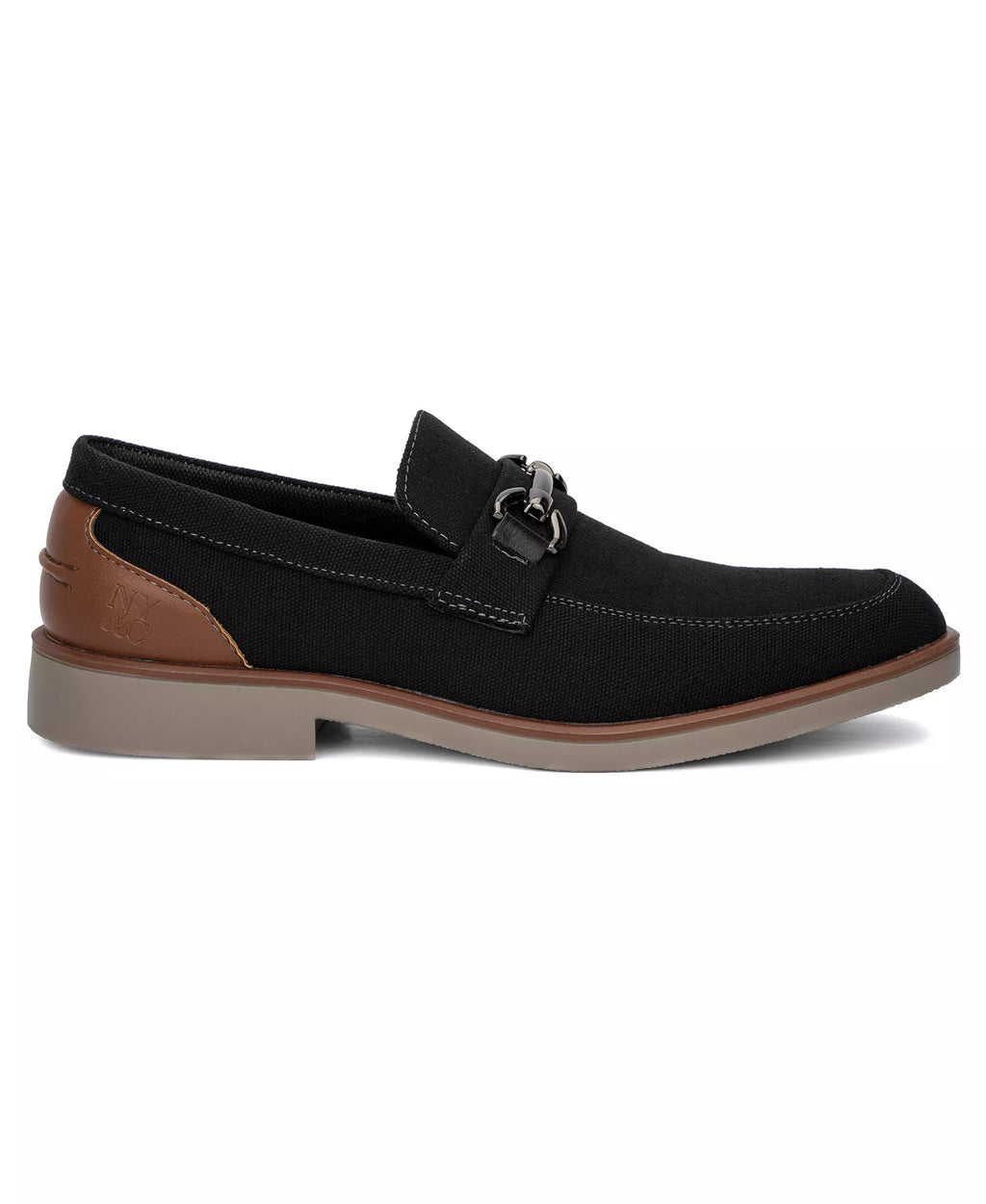 New York & Company Men's Dwayne Almond Casual Loafers  Black Size 10.5
