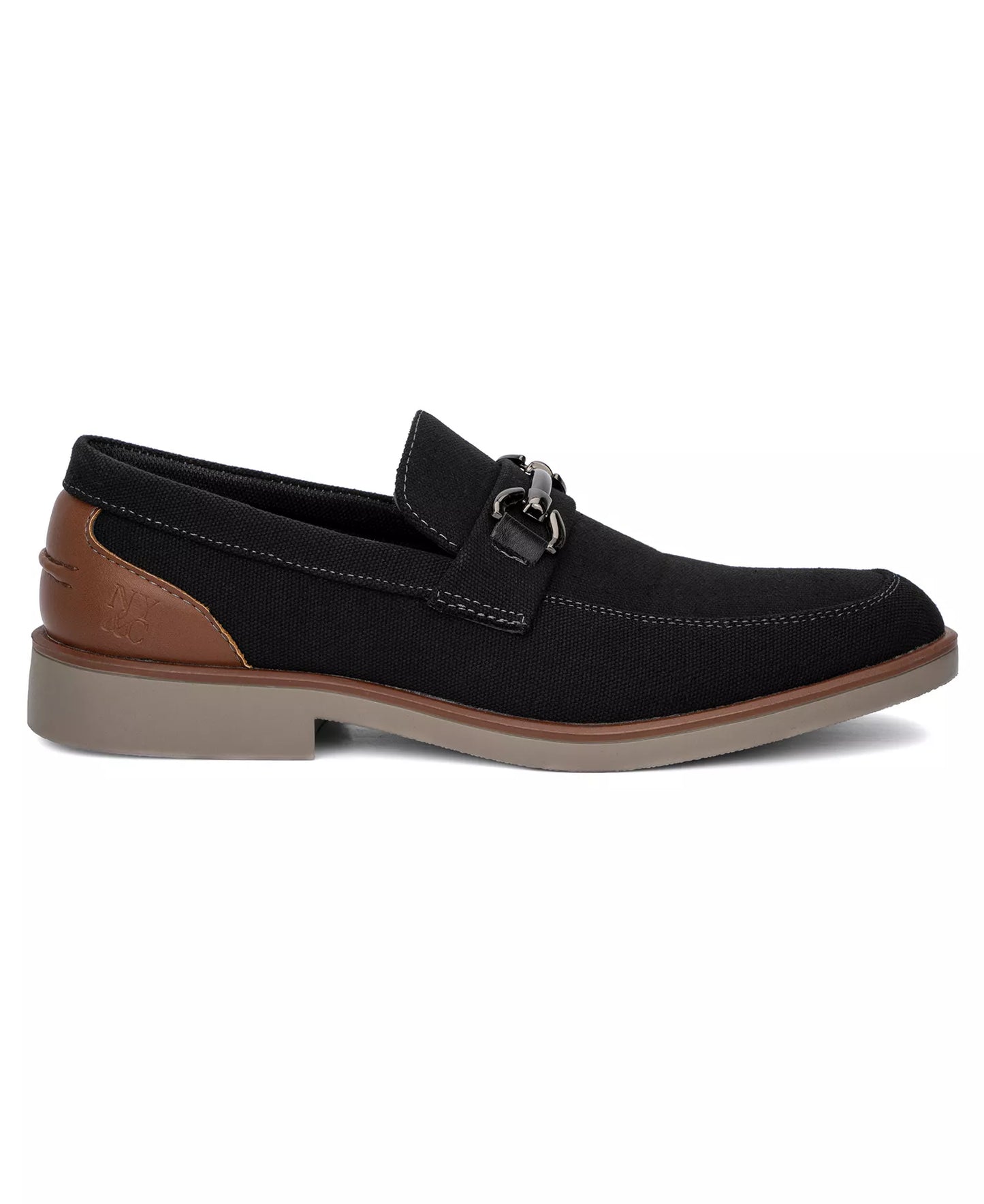 New York & Company Men's Dwayne Almond Casual Loafers  Black Size 12
