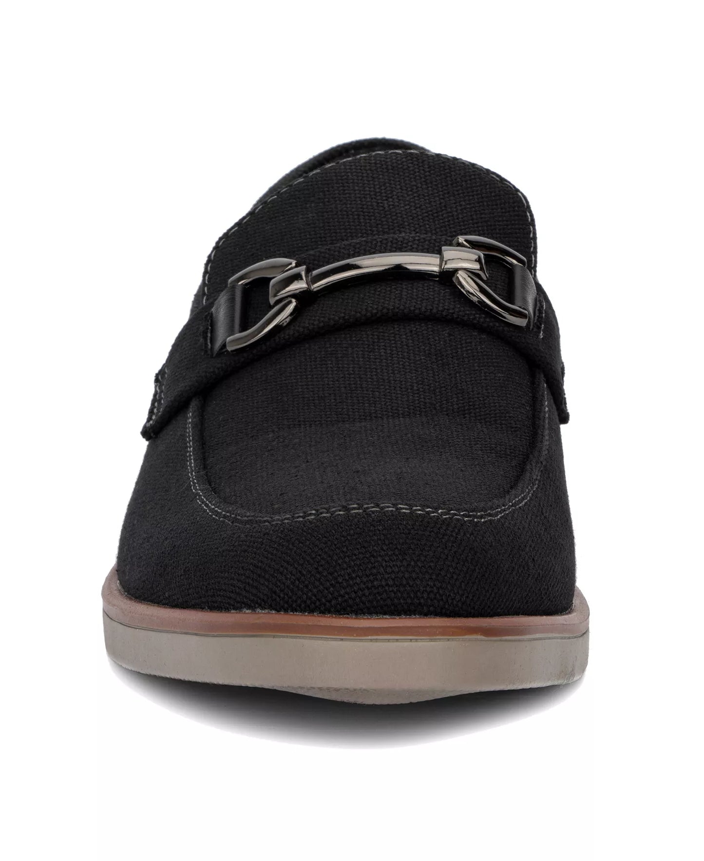 New York & Company Men's Dwayne Almond Casual Loafers  Black Size 12